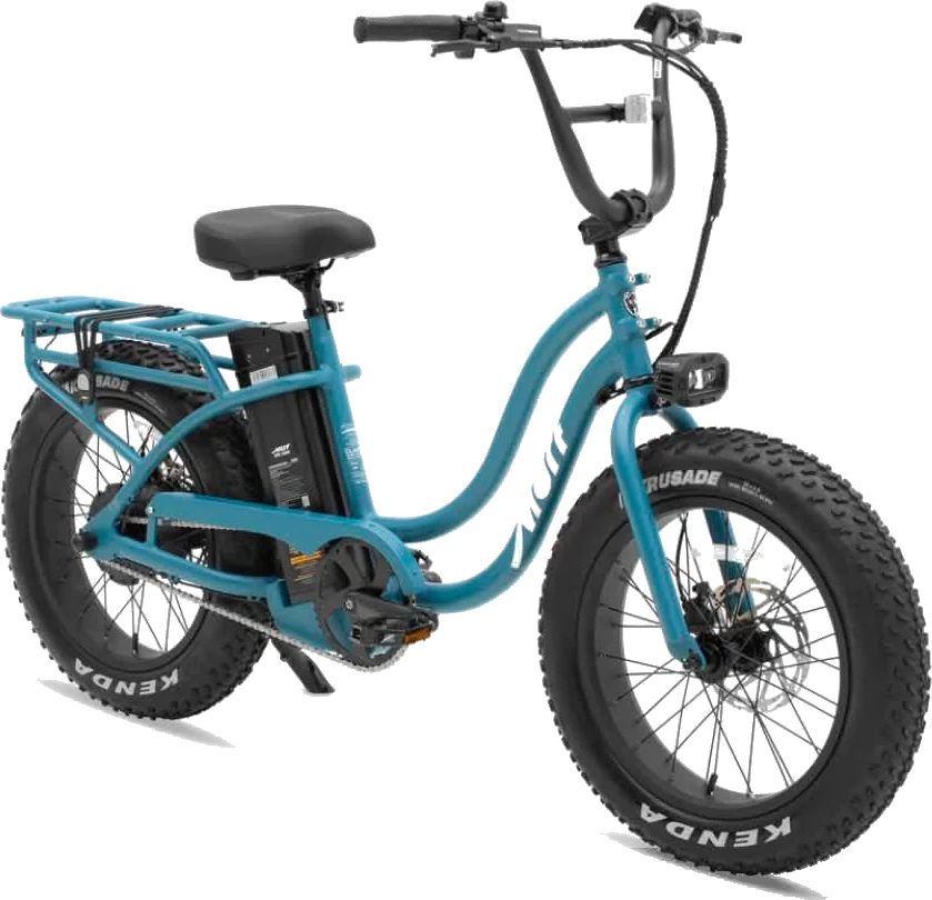 Teal Murf fat-tire e-bike